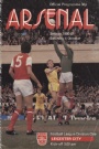 Fotboll Programblad - Football programmes Football programme Arsenal-Leicester City 